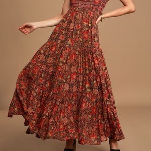 Free People Getaway Maxi Dress // L // NWT